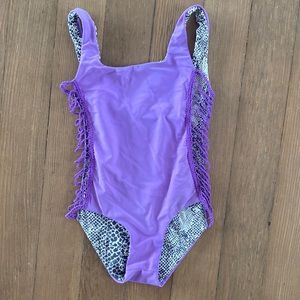 Acacia Honey one piece swimsuit with crochet sides